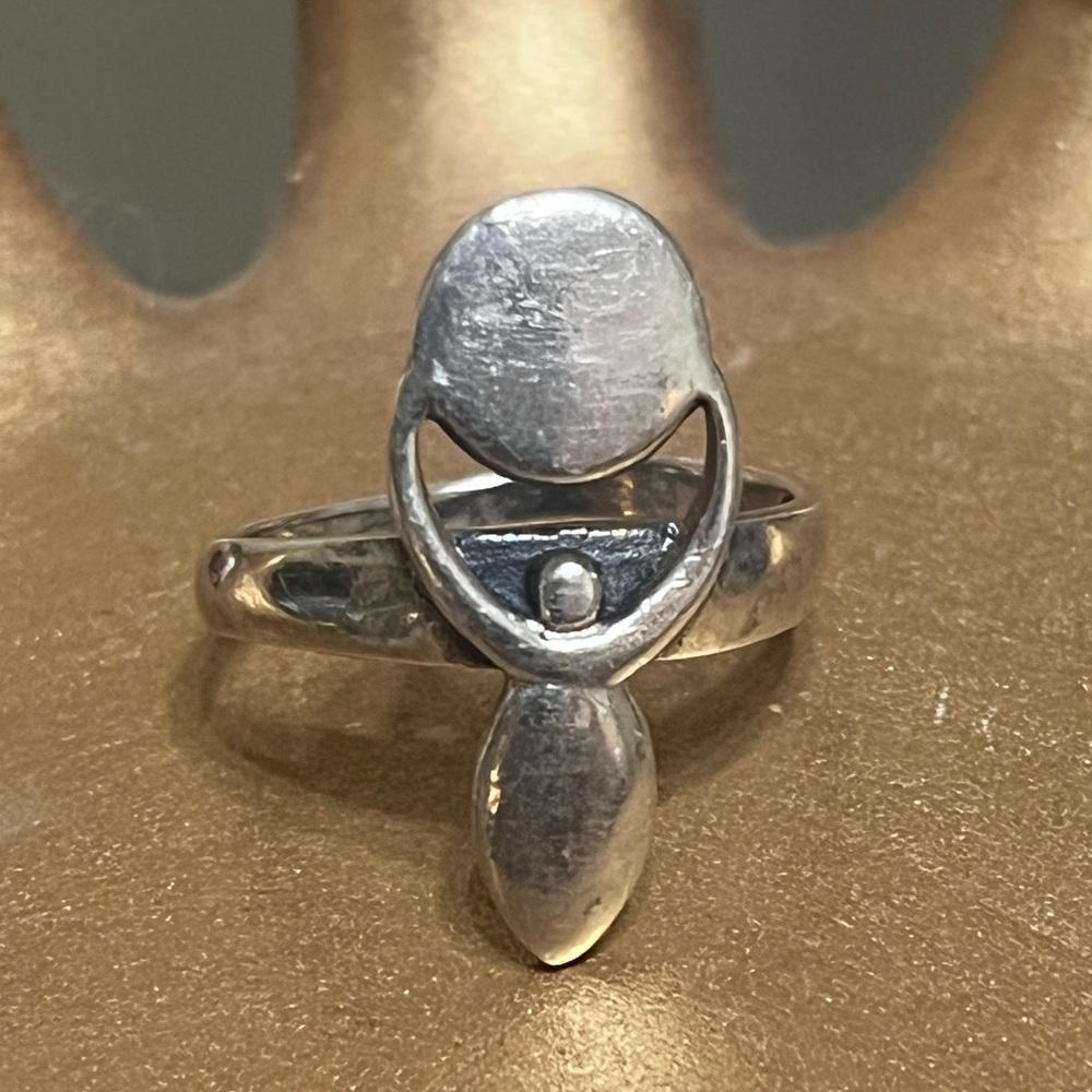 Source Unknown Unique Silver Women's Ring - image 2